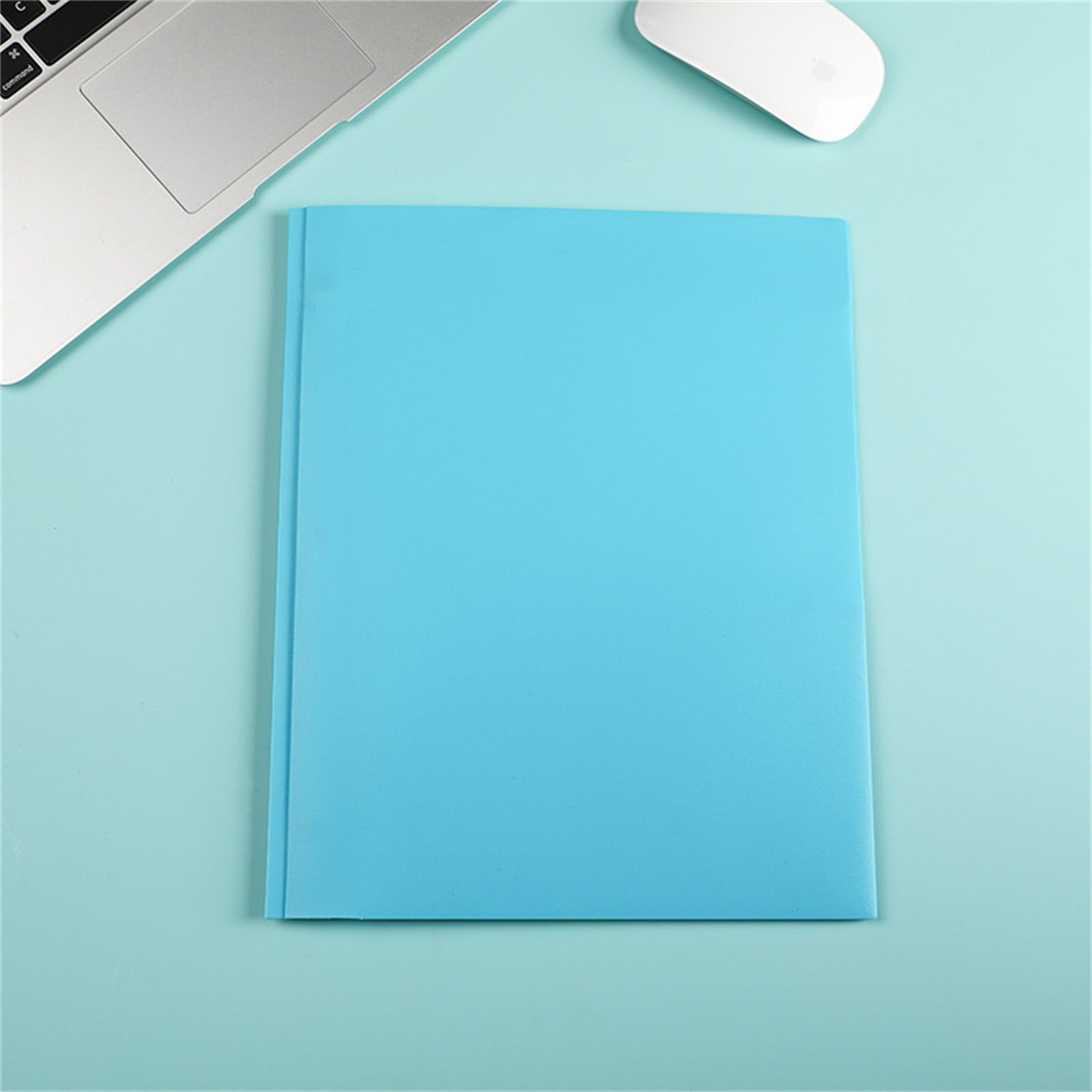 Heavy Duty Plastic Folder with 3-Prong Fasteners, Durable 2-Pocket Folders with Brads, Holds US Letter Size Paper, for School, Home and Office (Pink) 9.57x11.7"