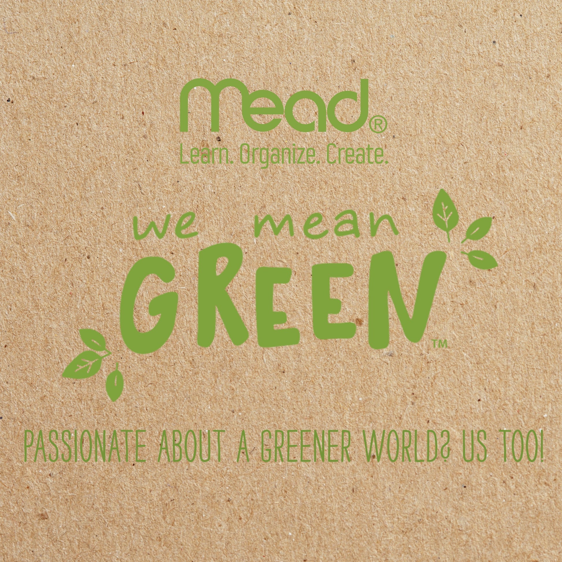 Mead We Mean Green 2-Pocket Paper Folder, 2 Pack, Yellow and Green (331761FB-WMT)