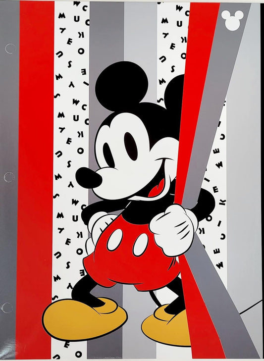 Mickey Mouse 2 Pocket Portfolio Folder - (Colors/styles Vary)