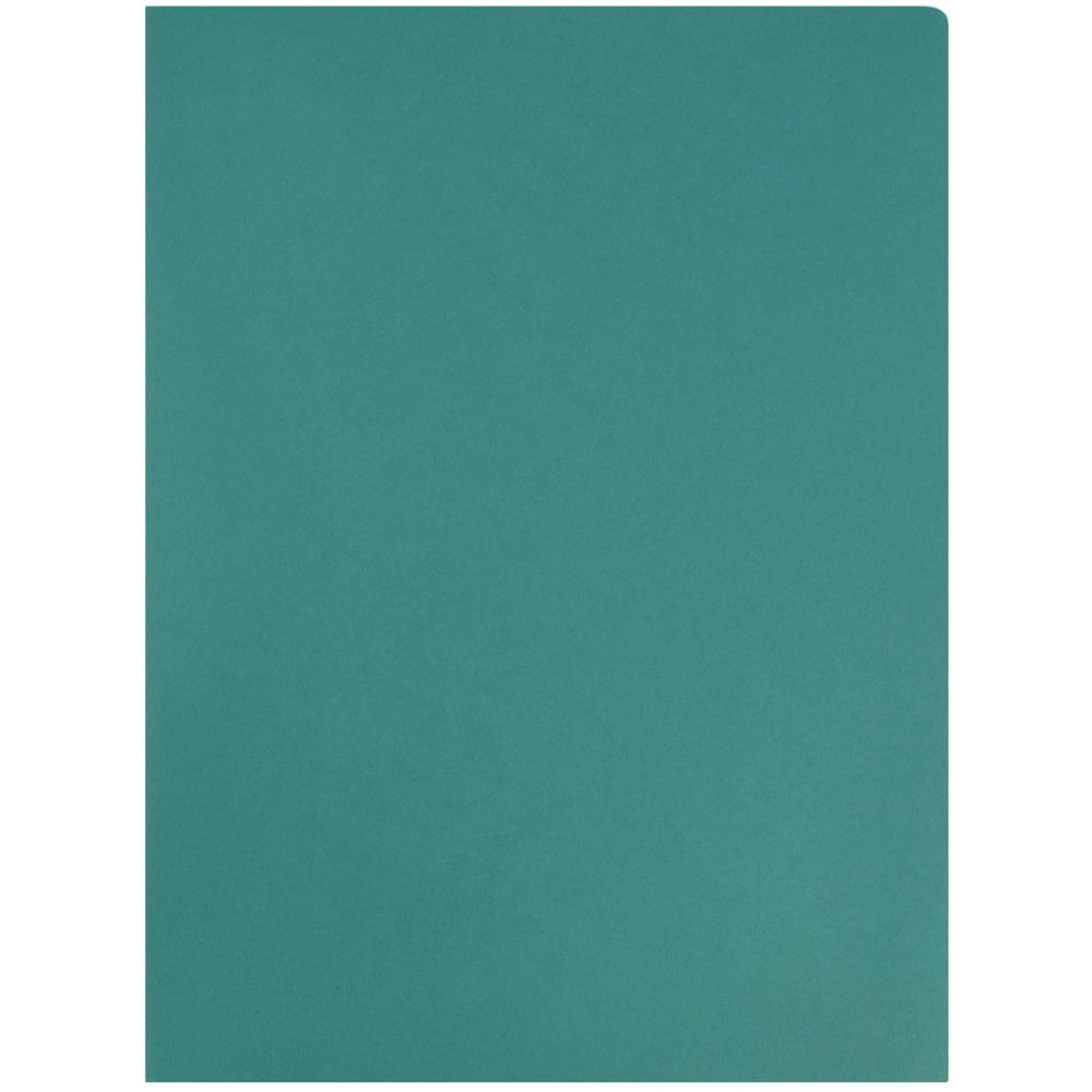 JAM Paper Matte Two Pocket Folders, Teal, 6/Pack