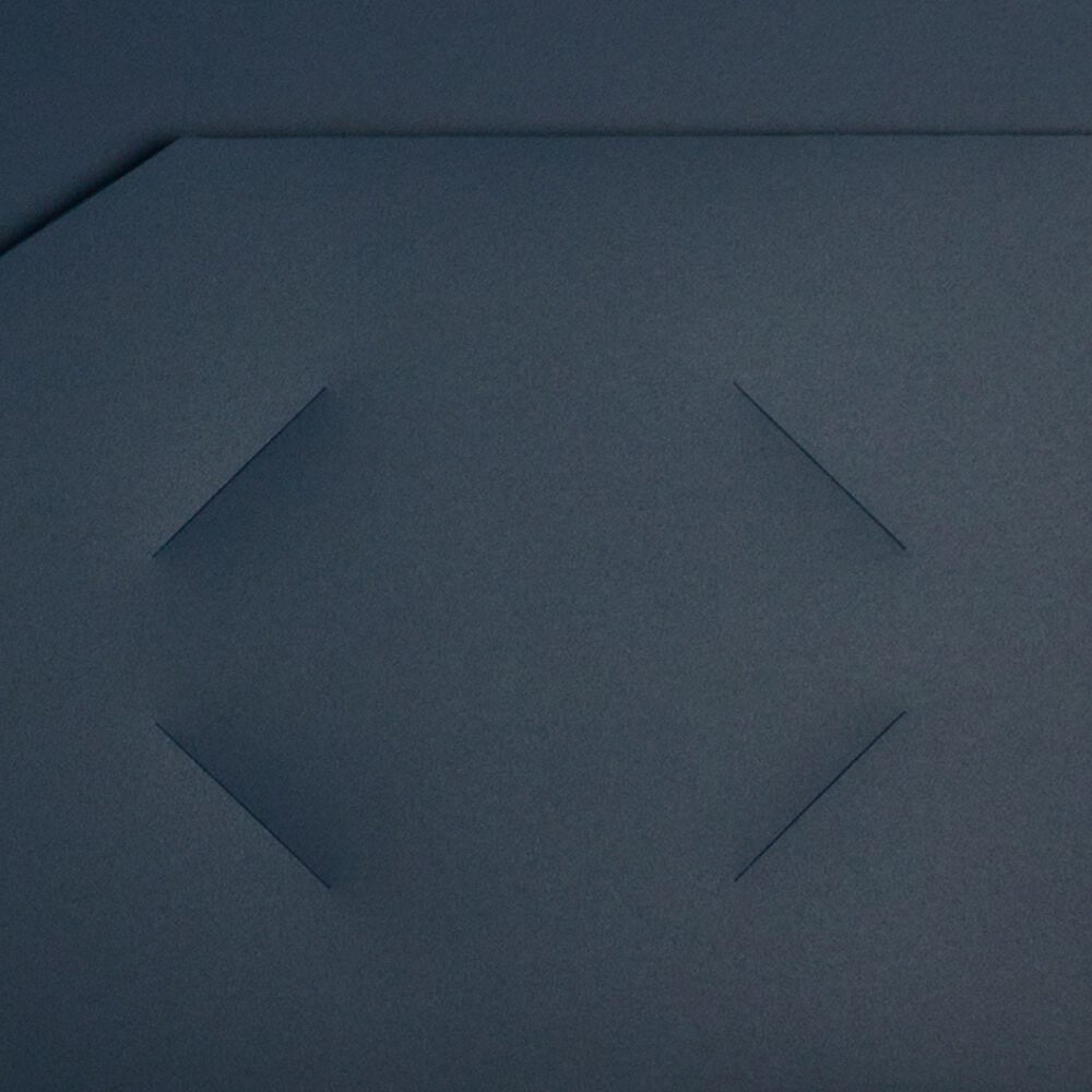 JAM Paper Heavy Duty Plastic 2 Pocket Extra Tough School Folders, Navy Blue, Bulk 144/Box