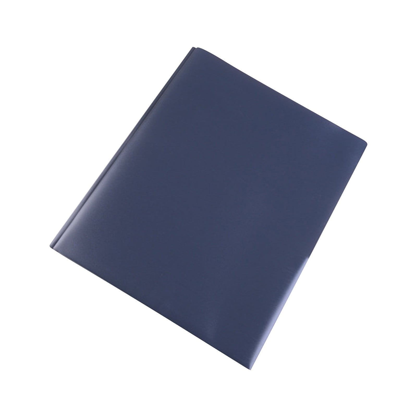 Koadzawe Paper Plastic Color Pop Folders - Pocket Durable Folders With Metal Prongs Fastener Clasps - Dark Blue Plastic Folders With Pockets Report Covers Presentation Folder