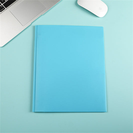 Heavy Duty Plastic Folder with 3-Prong Fasteners, Durable 2-Pocket Folders with Brads, Holds US Letter Size Paper, for School, Home and Office (Pink) 9.57x11.7"