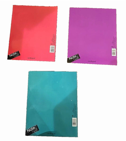 Lot Of 3 School 2 Pocket Folders; Punched For 3 Ring Binder; Horse & Pony Design