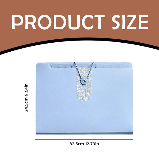 Kilougeis Clearance 3 Prong Poly Folder with Pockets Pocket Folder Classroom&nbsp;Must&nbsp;Haves Folder multi-layer accordion bag test paper storage A