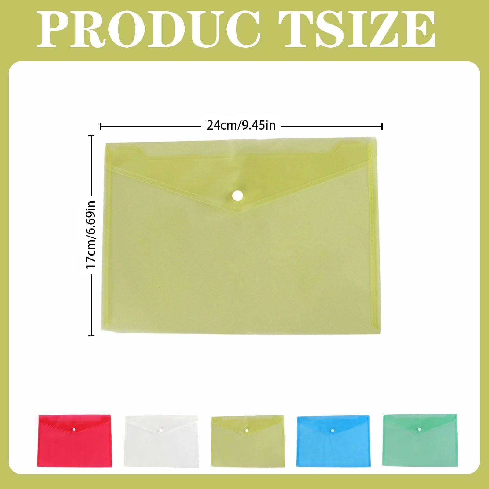 LKXGBMY Plastic Stud Closing Document Wallets Files Folders, Plastic Envelopes Folders with Closure A5 Letter Size Waterproof Reusable for Office Home Documents Organization, Blue