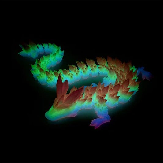 3D Printed Crystal Chinese Dragon