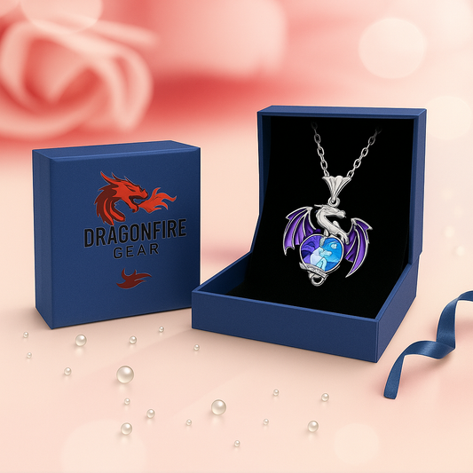 Flying Dragon Birthstone Necklace