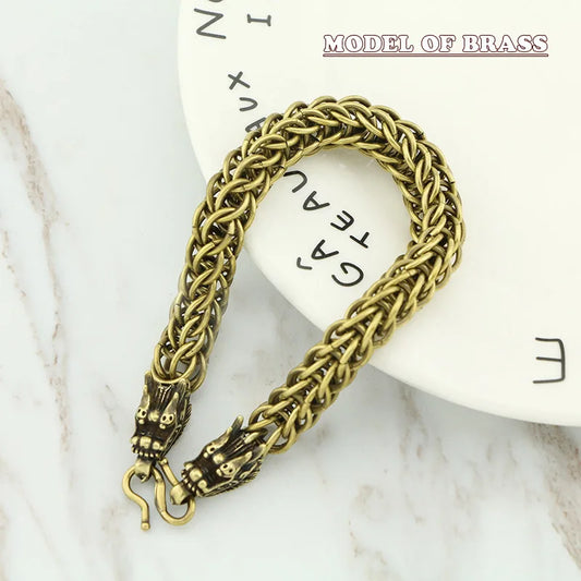 Creative Vintage Brass Dragon Bracelet