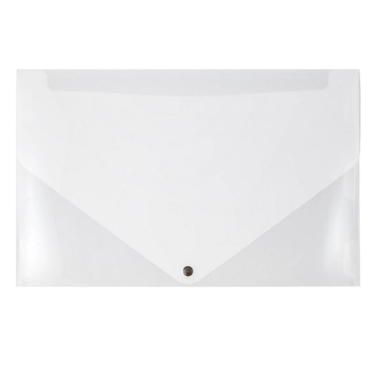 JAM Plastic Snap Portfolio, 11x17x.75, Clear, 1/Pack