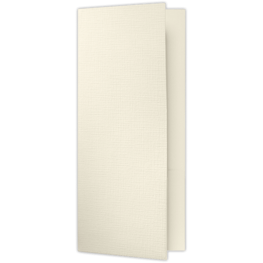 LUXPaper 4 x 9 Pocket Folders, Natural Linen, 50/Pack