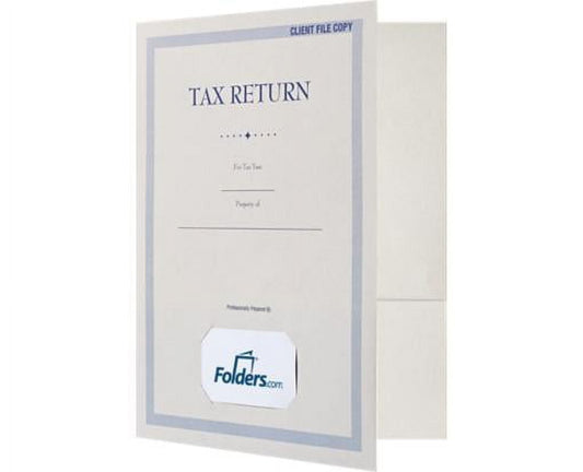 LUXPaper 9 x 12 Presentation Folder, Natural, 50/Pack