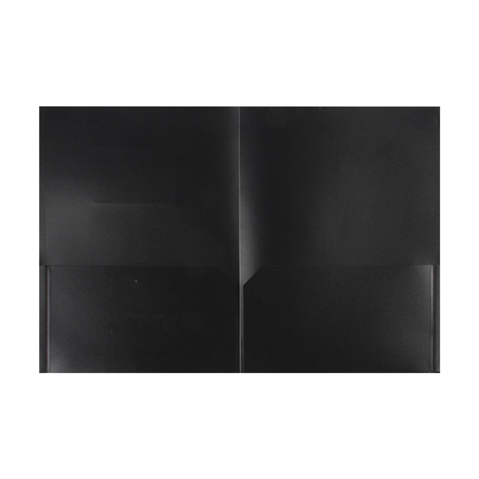 Lssam Plastic Folders with Pockets, 7 Color Heavy Duty Two Pocket Folder Business Card Holder for Office and Study