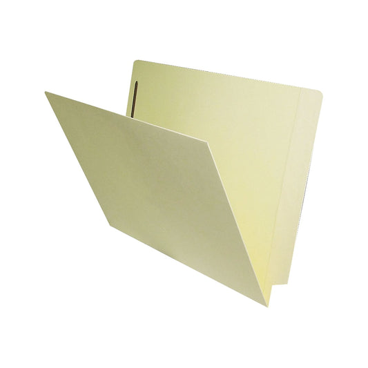 Medical Arts Press End Tab Pocket Folder with Fastener, Straight Tabs, Letter Size, Manila, 250/Box