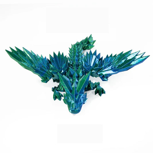 3D Printed Articulated Crystal Dragon