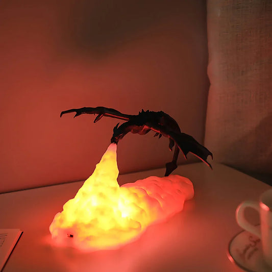 3D Printed Fire Dragon LED Light
