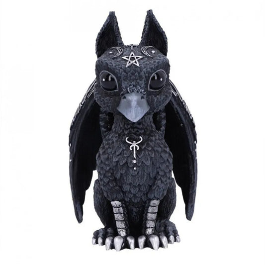 Halloween Magic Black Dragon Griffin Unicorn Statue