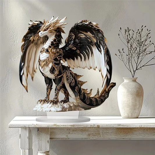 Fire Breathing Dragon Statue – Ideal for Studio or Display Case, Tabletop Decor & Perfect Gift