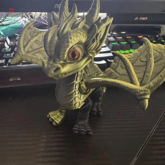 3D Printed Articulated Western Dragon
