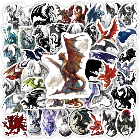 Magic Dragon Sticker – Fantasy Waterproof Decal for Kids DIY, Scrapbook & More