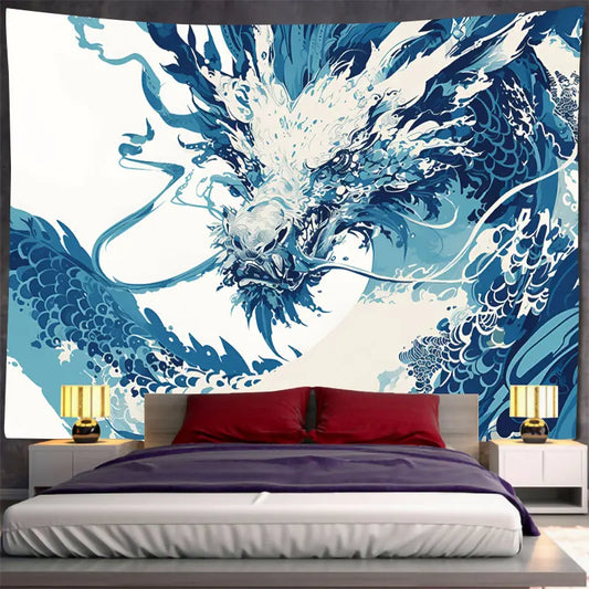 Painting Dragon Tapestry – Modern Wall Art for Home & Bedroom Decor