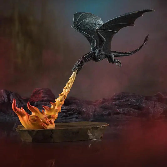 TOP Master Limited Edition Postmodernism Virtual Realism Bronze Sculpture – Flame Dragon Handmade Copper Art Ornament