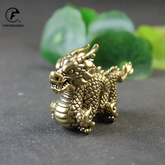 Antique Bronze Chinese Mythical Dragon Statue