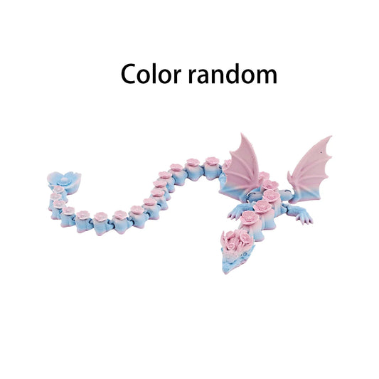 Handmade 3D Printed Rainbow Wings Dragon