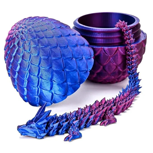 3D Printed Dragon Egg with Full-Color Dragon Model