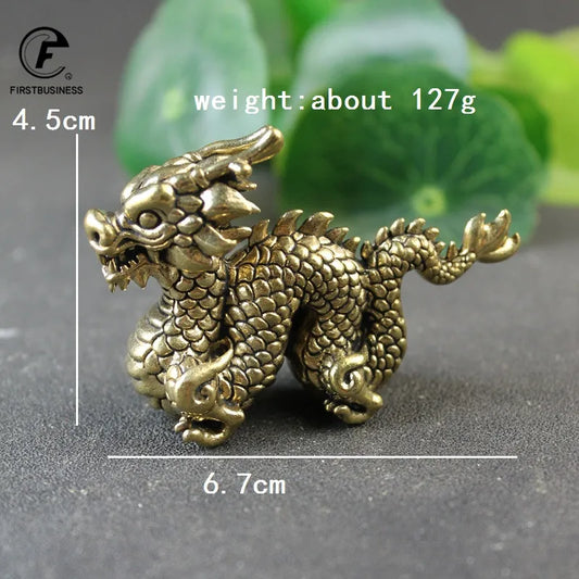 Antique Bronze Chinese Mythical Dragon Statue