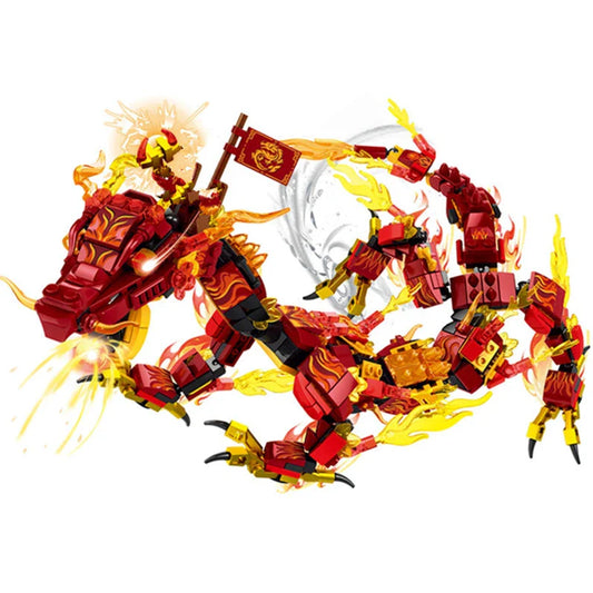 Fire Heatwave Transforming Lava Flame Dragon