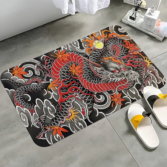 Japanese Dragon Printed Large Wall Tapestry – Stylish Wall Hanging & Household Decor Blanket