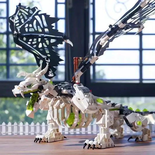 Ninja Series Skeleton Wizard Flying Dragon