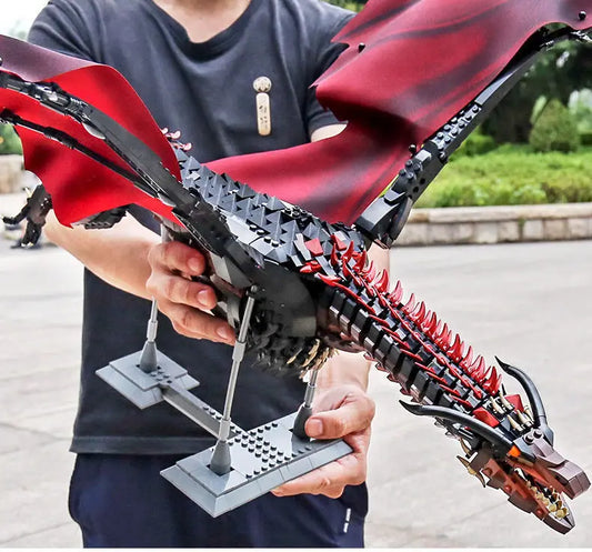 1889pcs Creative MOC Giant Dragon Building Blocks – Movie-Inspired Model for Kids & Collectors
