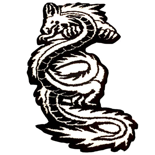 Chinese Dragon Shape Tufting Carpet – Plush Non-Slip Bathroom & Bedside Rug (115x57cm)