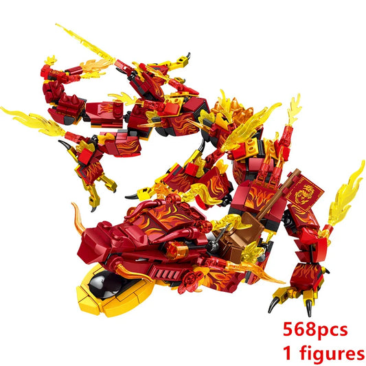 Fire Heatwave Transforming Lava Flame Dragon