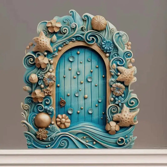 Dragon Fantasy House Decor – Fairy Door Wall Sticker for Living Room, Bedroom, Kitchen & Refrigerator