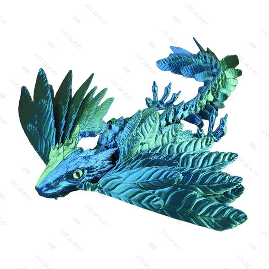 3D Printed Realistic Dragon with Wings