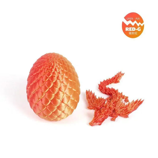 3D Printed Jointed Winged Dragon Figurine