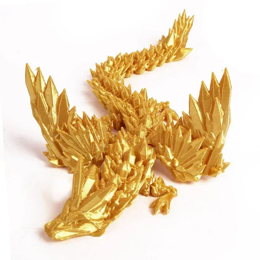 3D Printing Dragon Ornaments Sculpture – Flexible Articulated Dragon Crafts | Creative Kid Interaction Toys & Decorative Figurines