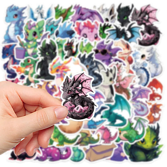50pcs Cartoon Dragon Graffiti Stickers