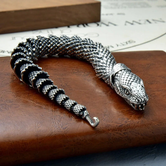 Traditional Tibetan Buddhism Dragon Bracelet – Domineering Dragon Scales Bangle Amulet for Men & Women