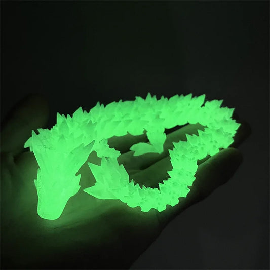 3D Printed Luminous Crystal Dragon