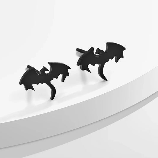 Punk Black Western Dragon Ear Stud