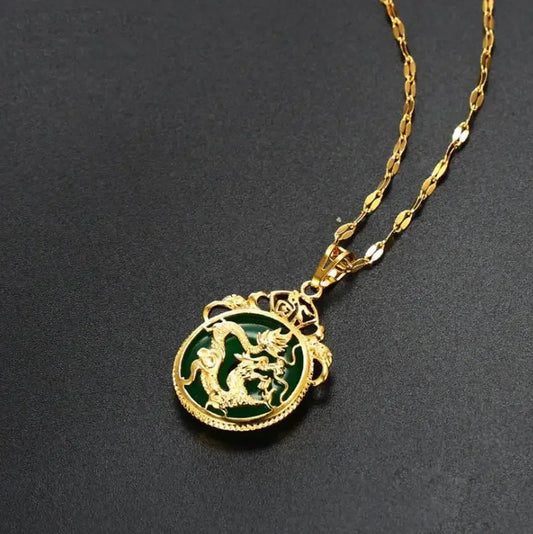 Fashionable and Creative Dragon Necklace – Personalized Trendy Lucky Amulet for Men & Women