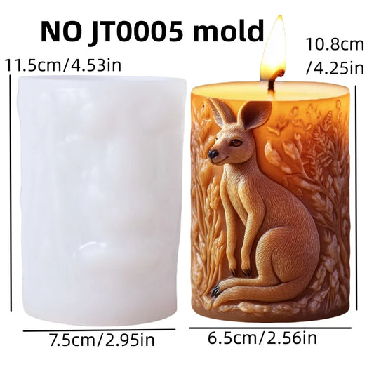 Dinosaur & Dragon Wings Relief Cylindrical Silicone Mold – Resin & Gypsum Craft Mold