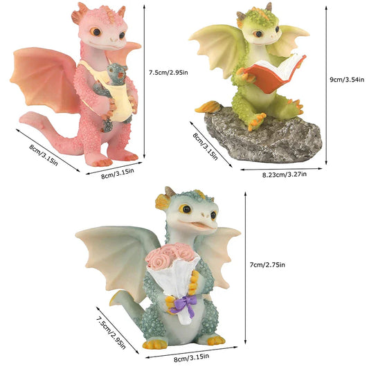 Fantasy Dragon Resin Sculpture