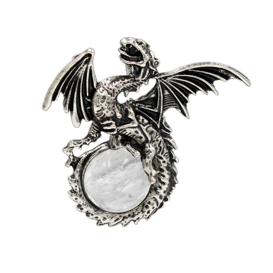 Dragon with Wings Gemstone Pendant
