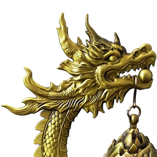 Metal Dragon Incense Holder – Lucky Feng Shui Chinese Dragon Retro Incense Burner