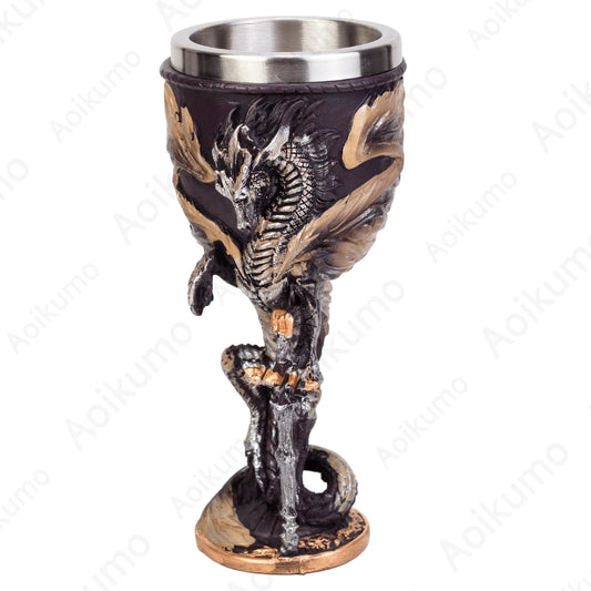 Creative Medieval Dragon Resin Goblet